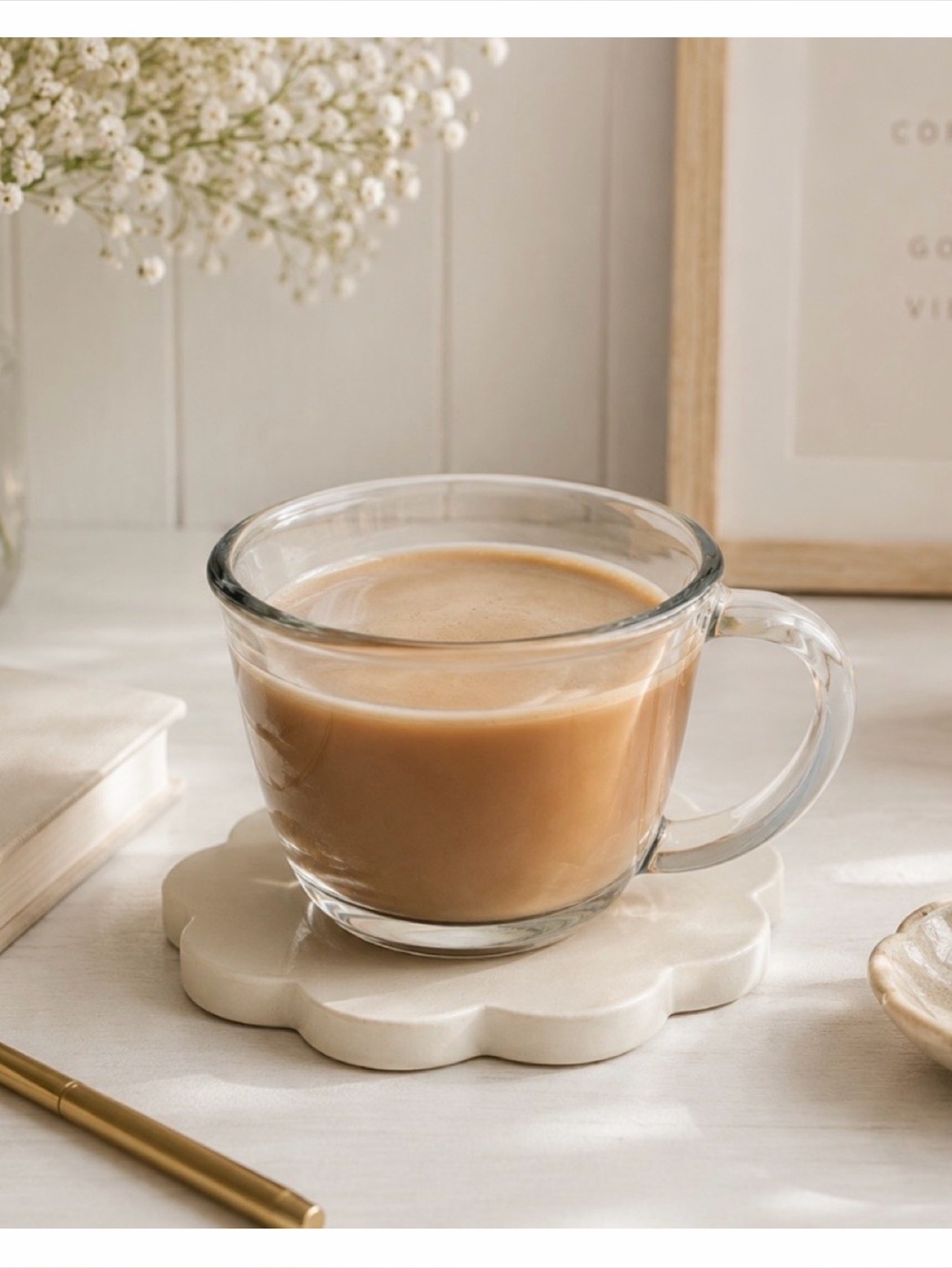 Minimalist Clear Glass Coffee Mug